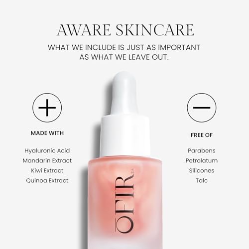 OFIR Bloom Serum Illuminating Gel | Under Eye Brightener Dark Circles Treatment | Lifting Formula With Hyaluronic Acid | Vegan Cruelty Paraben Free Skincare | Hydrating Moisturizer | Peony 1 Fl Oz