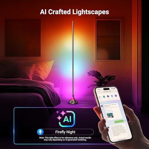 NEEWER NF01 Smart RGB IC W Floor Lamp - 1500lm Dimmable LED Corner Light
