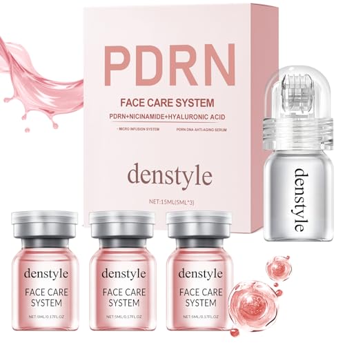 Micro Infusion System, Moisturizing Serum with PDRN & Peptides, Elegant Gift Packaging, Gift for Women,1 Roller + 3 Serums