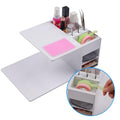 Eyelash Extension Pillow Shelf Stand with Tape Dispenser Cutter, Makeup Tool Display Cabinet Shelves, Tool Organizer for Eyelash Extension Pillow