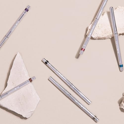 Sandstone Scandinavia Hypoallergenic Waterproof Metallic Eyeliner Pencil ? Green ? Fragrance-Free, Vegan ? Smudge-Proof Eye Liner for Sensitive Eyes