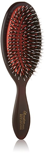 Creative Hair Brushes Brown 1 Count Boar & Nylon All-Purpose Hairbrush