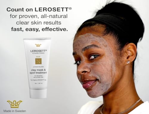 Gunilla Of Sweden LEROSETT Clay Mask & Spot Treatment 3oz Natural Skin Care