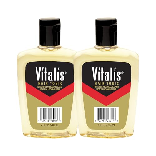 Vitalis Hair Tonic Liquid - Non-Greasy Hair Care for All Hair Types, 7 Fl Oz Pack of 2