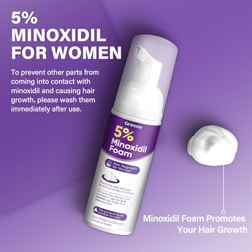 Women’s 5% Minoxidil Hair Growth Foam for Thinning Hair - Nourishing Scalp Treatment