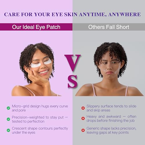 Hyaluronic Acid Collagen Under Eye Patches - 12 Pairs Deep Hydrating Eye Mask for Puffiness & Dark Circles - All-Day Moisture