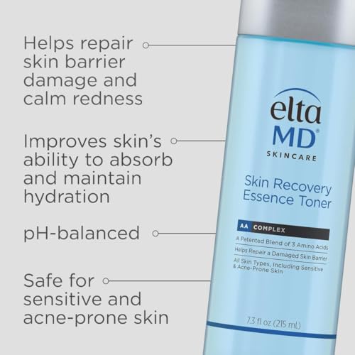 EltaMD Skin Recovery Essence Face Toner, Hydrating Facial Toner for Sensitive Skin, Alcohol-Free Formula for Acne Prone Sensitive Skin, 7.3 oz Bottle