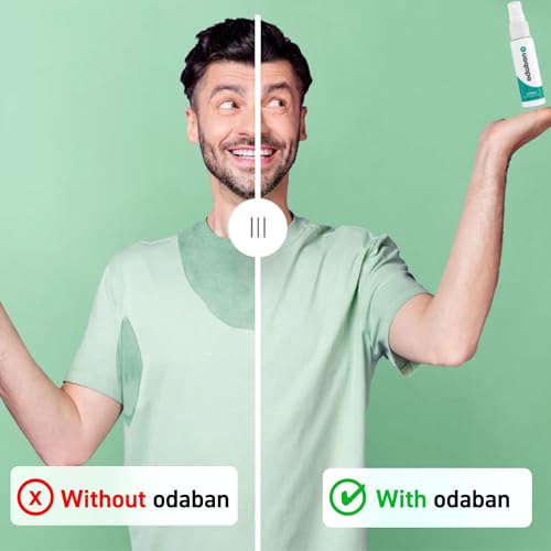 Odaban Antiperspirant Spray 1 Fl Oz for Body Hands Feet Underarms - Fragrance-Free, Dermatologically Tested, Long-Lasting Hyperhidrosis Relief