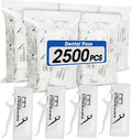 Bulk Dental Floss Picks 2500 Count - Individually Wrapped for Travel & Deep Cleaning