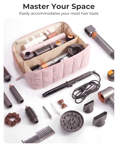 Travel Hair Tool Organizer Bag for Airwrap & Shark FlexStyle - Large Capacity, Heat-Resistant, Water-Resistant