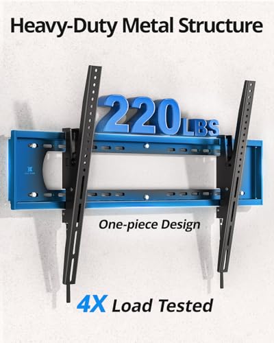 85-120 Inch Heavy Duty Tilt TV Wall Mount Bracket - Max 220LBS, VESA 900x600mm, Fits Most 65+ 75+ 120 Inch TVs - Variation of 65-120