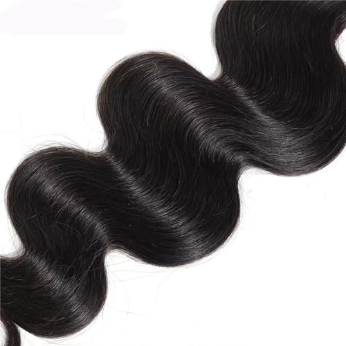 18 Inch Body Wave Human Hair Bundle - Natural Black Virgin Brazilian 8A 100g - Variation #1B-Natural Black