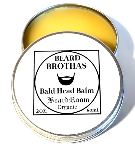 Beard Brothas Bald Head Moisturizer Balm - Board Room Scent, 2 oz
