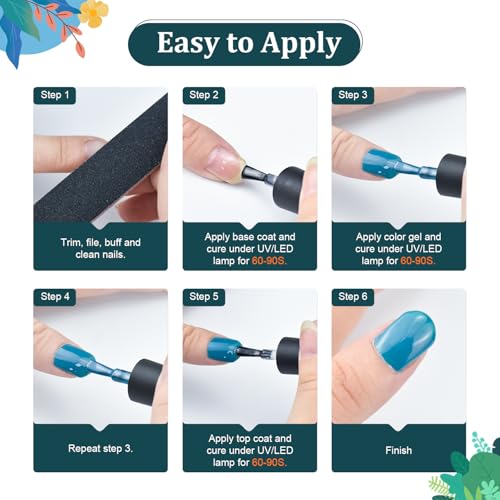 JODSONE 32-Color Gel Nail Polish Kit with UV Light & Manicure Tools - Variation KIT-2