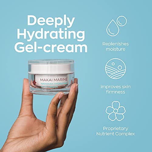 Hanalei Makai Marine Gel Face Moisturizer - Hydrating Vegan & Cruelty-Free 1.7 fl oz