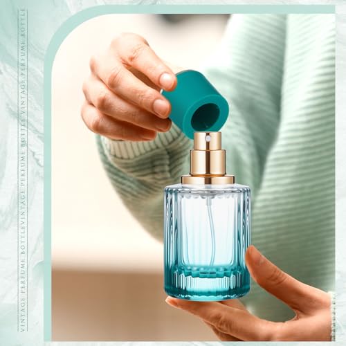 Teenyyou 24 Pack 50ml Refillable Perfume Bottles with Gradient Colors, Travel Size