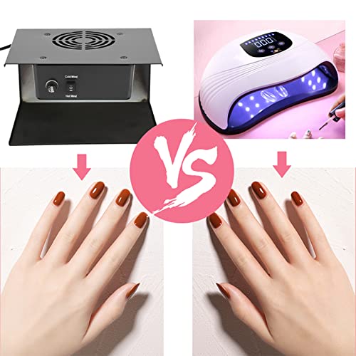 300W Nail Polish Dryer for Manicure & Salon Use - Fast Drying Fan with Cold & Warm Modes