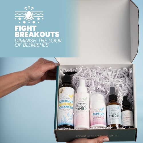5-in-1 Skincare Set with Cleanser, Toner & Serum for Face