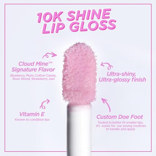 Kids & Teens Makeup Gift Set with Brushes, Glitter & Lip Gloss