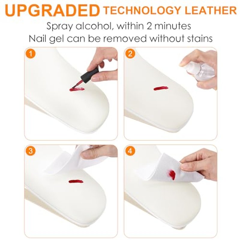 Arm Rest for Nails Tech Upgraded 10¡Æ Inclined, U-Shaped Manicure Nail Arm Rest Stand, Nail Armrest for Nail Tech Hand Rests with Aluminum Alloy Holder Non-Slip
