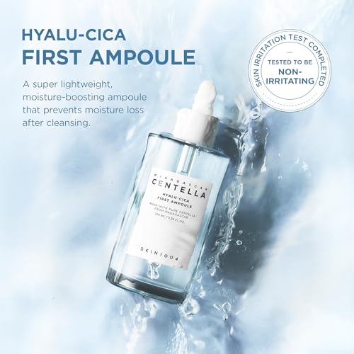 Deep Hydration Hyalu-Cica First Ampoule Serum - 3.38 fl oz / 100ml, Moisturizing Face Serum with Hyaluronic Acid & Centella, Lightweight, All Skin Types