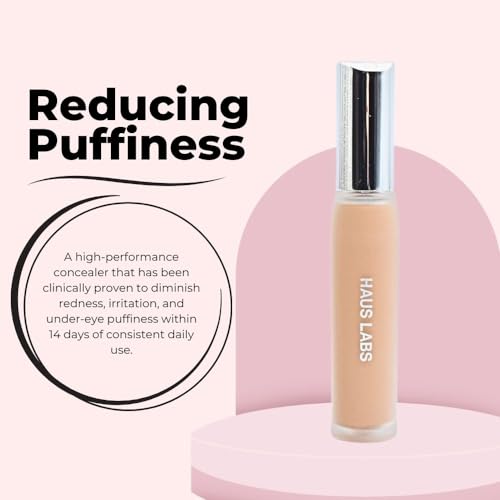 HAUS LABS BY LADY GAGA Triclone Skin Tech Hydrating + De-puffing Concealer with Fermented Arnica 14 Light Peach