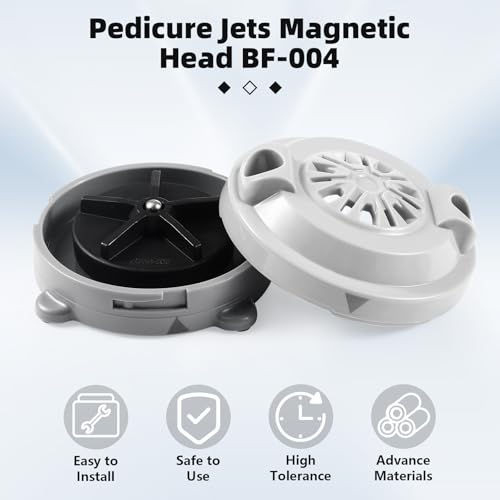 Magnetic Jet Head BF-004 for LURACO Jet Motor Pedicure spa Tubs Chair,Contains Propeller and Cover, 4-pin