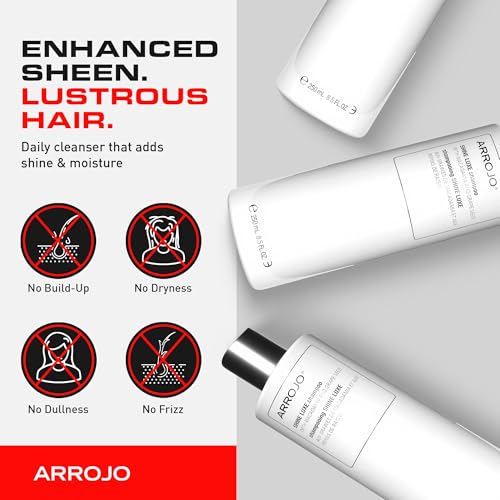 ARROJO Shine Luxe Black Orchid Shampoo 8.5 fl oz - Deep Cleansing & Hydrating