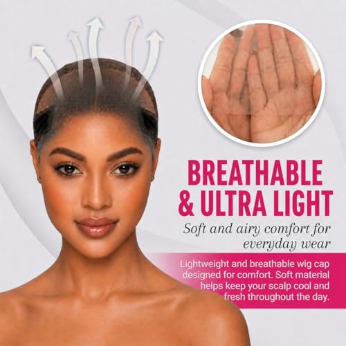 BuyaCraft Brown Max Wig Grip Cap 11x5 HD Transparent Lace for Glueless Wigs