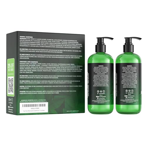 Men's Tea Tree Oil Shampoo & Conditioner Set 17 oz - Pack of 2