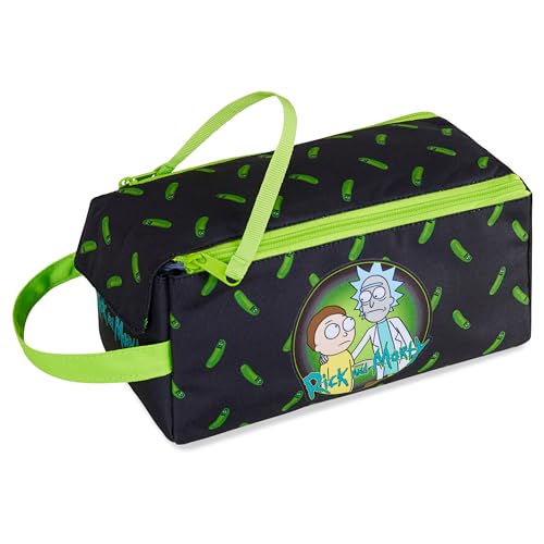 Rick and Morty Toiletry Bag for Men Teenagers - Wash Bag Travel Toiletries Bag Grooming Travel Gym - Gifts for Him