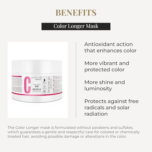 Color-Protection Hair Mask for Dyed & Gray Hair - 250ml with Vitamins A & E