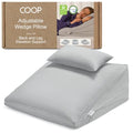 Adjustable Memory Foam Wedge Pillow for Sleep Support Pregnancy Reflux