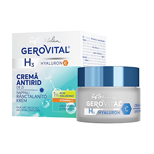 Anti-Wrinkle Day Face Cream with Hyaluronic Acid & Vitamin C - 50ml