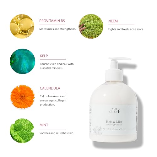 Volumizing Conditioner with Kelp & Mint for Hair Thickening & Shine – 16 Fl Oz