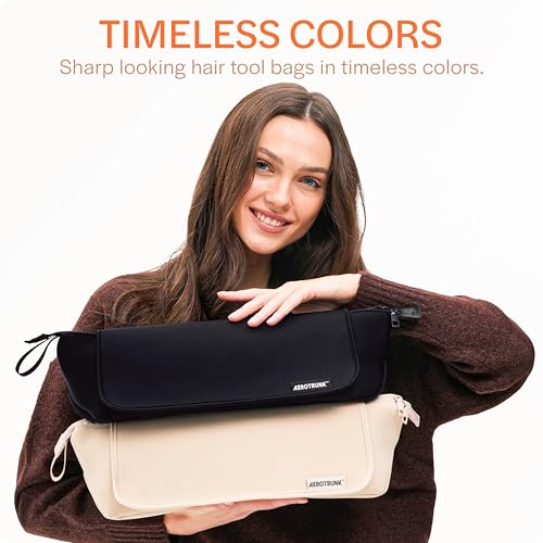 Hair Tools Organizer Travel Bag with Heat-Resistant Mat for Styling