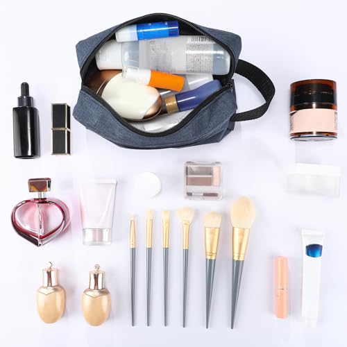 8-Piece Water-Resistant Men's Travel Toiletry Bags Set with Handles