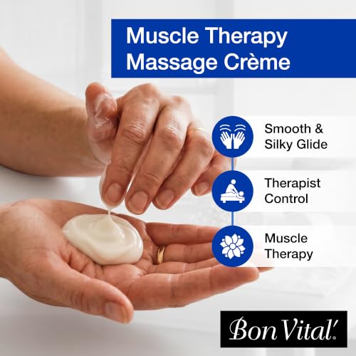 Bon Vital' 1 Gal Multi-Purpose Massage Creme with Aloe Vera - Professional Sore Muscle Relief