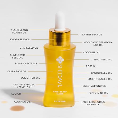 Shedavi Vegan Hair Serum with Botanicals 2 Fl Oz - Growth & Damaged Hair Treatment