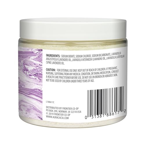 Relaxing Lavender Bath Salts - Mineral & Aromatherapy Spa-Quality 16oz Jar (Pack of 2)