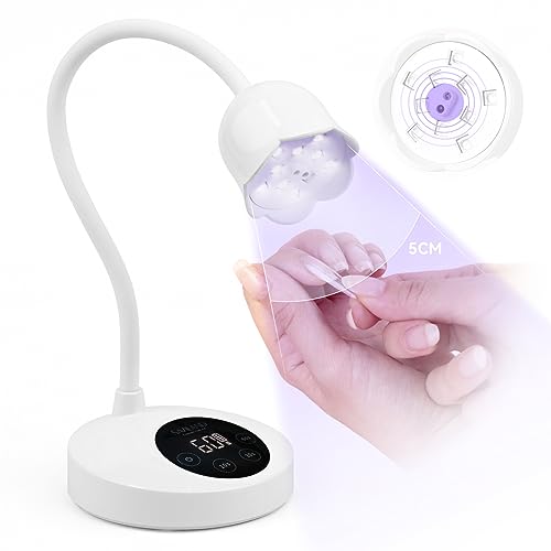 SAVILAND 30W U V Nail Lamp: Gel Nail Lamp Cordless U V Light for Gel Nails Smart Sensor LED Flash Cure Lamp lampara led para u?as Profesional Gooseneck U V Nail Light Nail Salon Home DIY Manicure