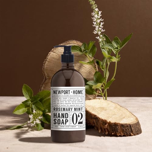Hand Soap Set with Wild Lavender & Rosemary Mint - 4 x 21.5 fl oz | Nourishing Home & Body