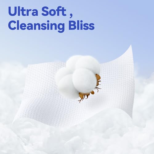 Winner XL Disposable Cotton Face Towels - 165 Count Pack of 3 - Soft, Gentle & Eco-Friendly