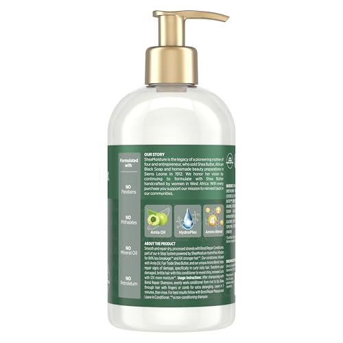 SheaMoisture Bond Repair Conditioner 13 Fl Oz Pack of 2 - Strengthens & Repairs Hair Bonds