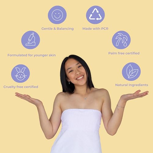 Evre 3 Step Teen Starter Skin Care Set, Face Wash, Face Mist & Moisturizer, Gentle, Natural, Cruelty-Free & Palm-Free, Daily Skincare Routine Kit