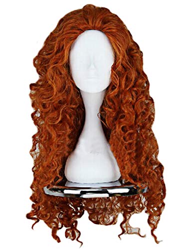 Women's Fluffy Wavy Halloween Cosplay Wig - Long Brown Costume Hair