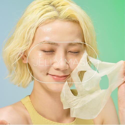 I'M SORRY FOR MY SKIN Jelly Mask Full Set for Skin Stress Relief, Korean Skin Care Travel Essentials Kit, K-Beauty Hydrating Face Mask Sheets, Gifts for Women (Pack of 5)