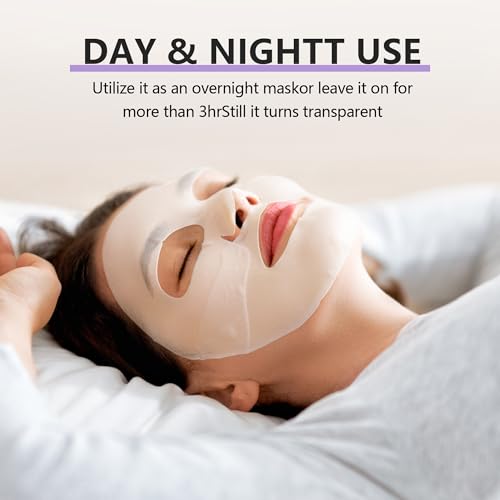 Deep Collagen Jelly Gel Face Mask,Bio-Collagen Facial Mask for Glass Glow Skin,Hydrating Hydrogel sheet Overnight Mask, low molecular weight collagen for lifting, firming, and moisturizing
