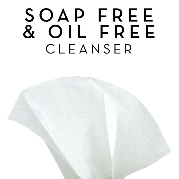 Exfoliating Facial Cleansing Cloths for All Skin Types - 30 Count