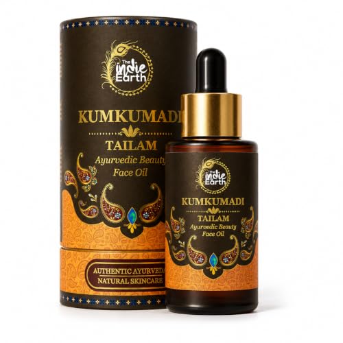 Kumkumadi Face Oil for Brightening & Anti-Aging - 30ml Ayurvedic Night Serum